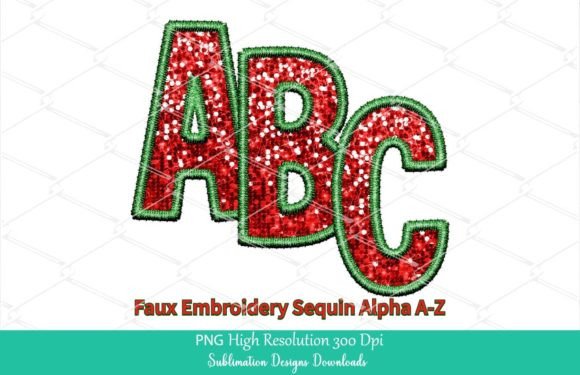 Christmas Faux Embroidery Sequin Alpha Review