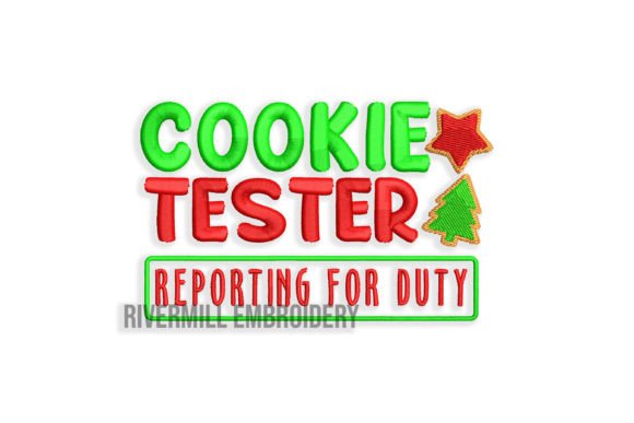 Cook Tester Embroidery Design for Holiday Collections