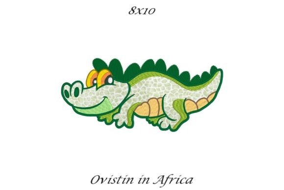 Crocodile Applique Embroidery for Holiday Collections