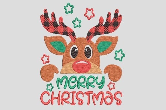 Cute Reindeer Merry Christmas Embroidery Review