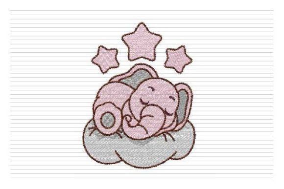Pink Baby Elephant on Cloud Embroidery Review