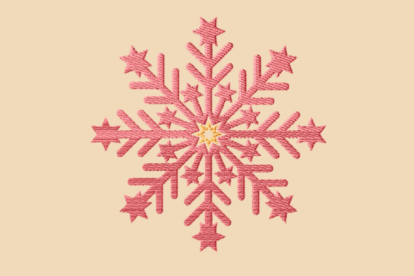 Red Snowflake Embroidery Design Review